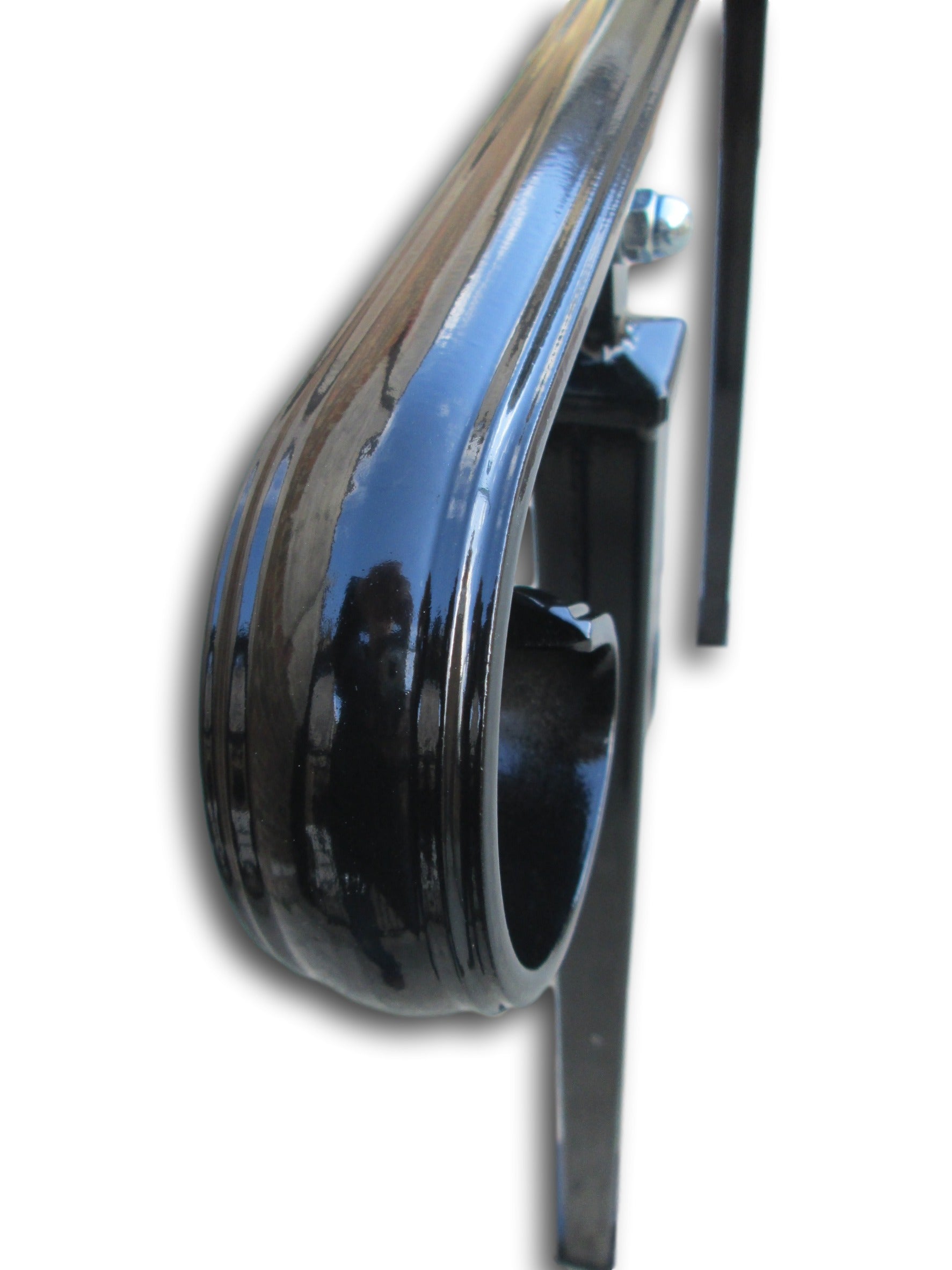 Amon Wrought Iron Metal Handrail on Three Side Bolt Posts