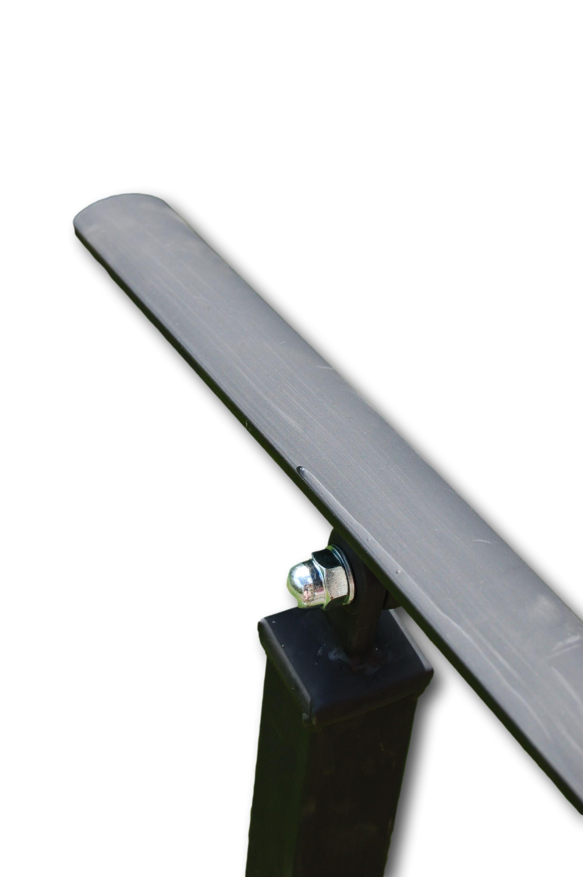 Wrought Iron Style Exterior Handrail Railing With One Bolt Down Post ...