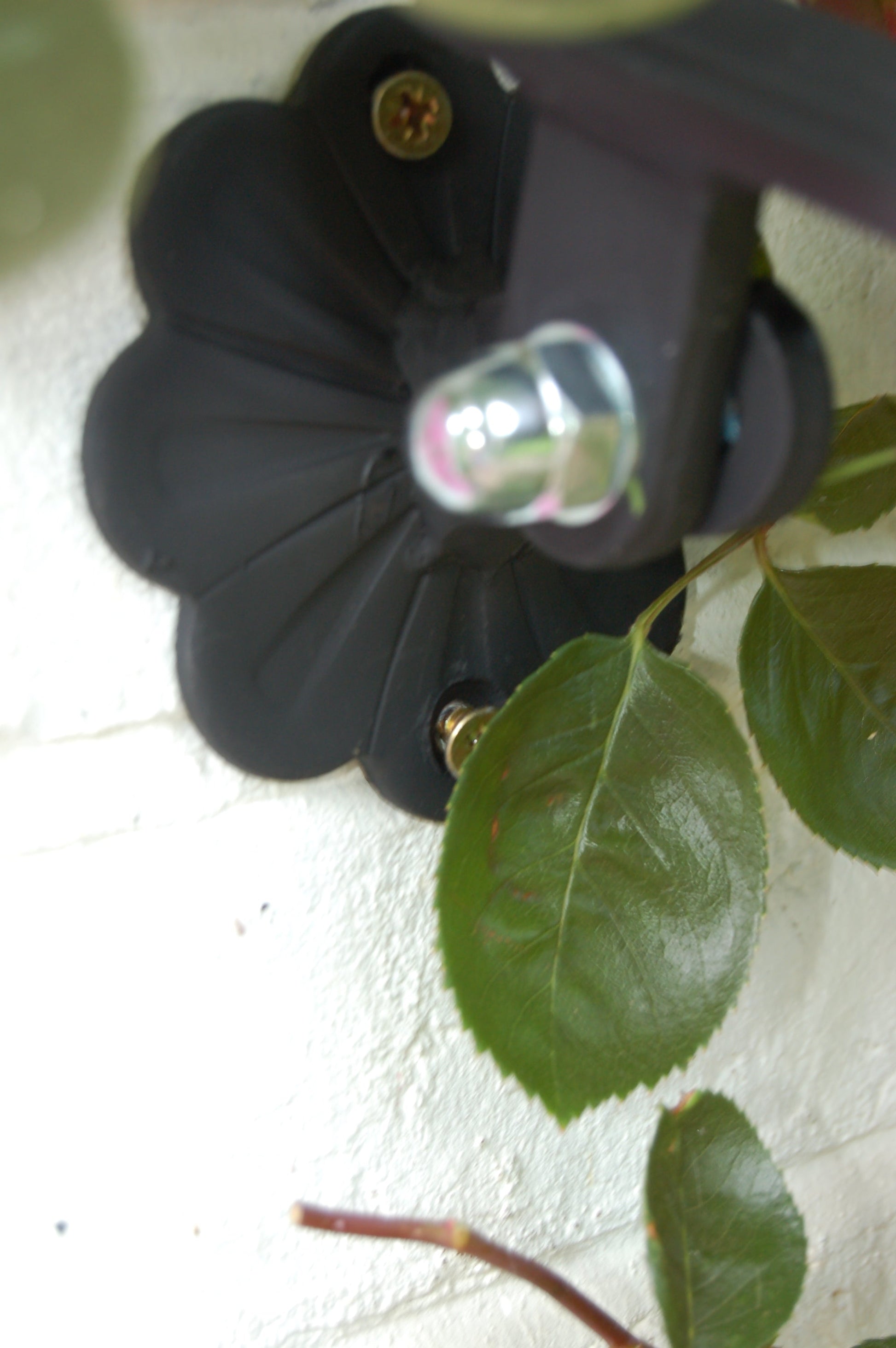 Wrought Iron Style Metal Handrail Railing With Two Posts and Wall Bracket - Amon - 2.2m - 4m