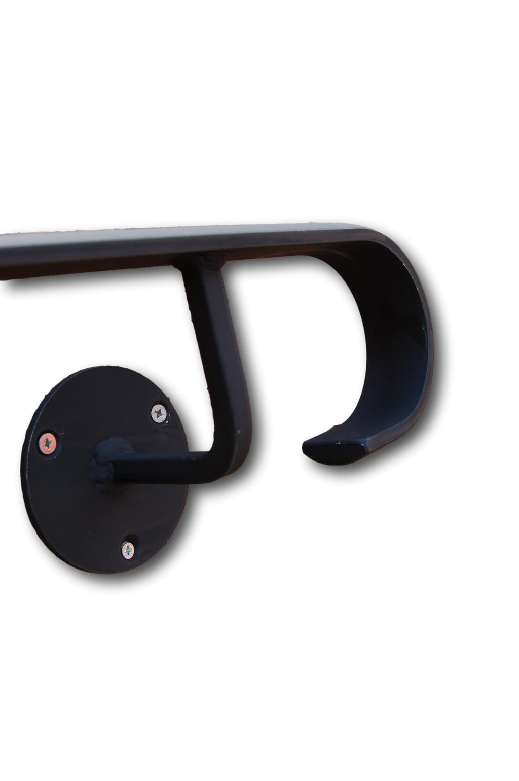 Wrought Iron Metal Wall Mounted Handrail Railing - Ozias - 1.5m - 2.1m