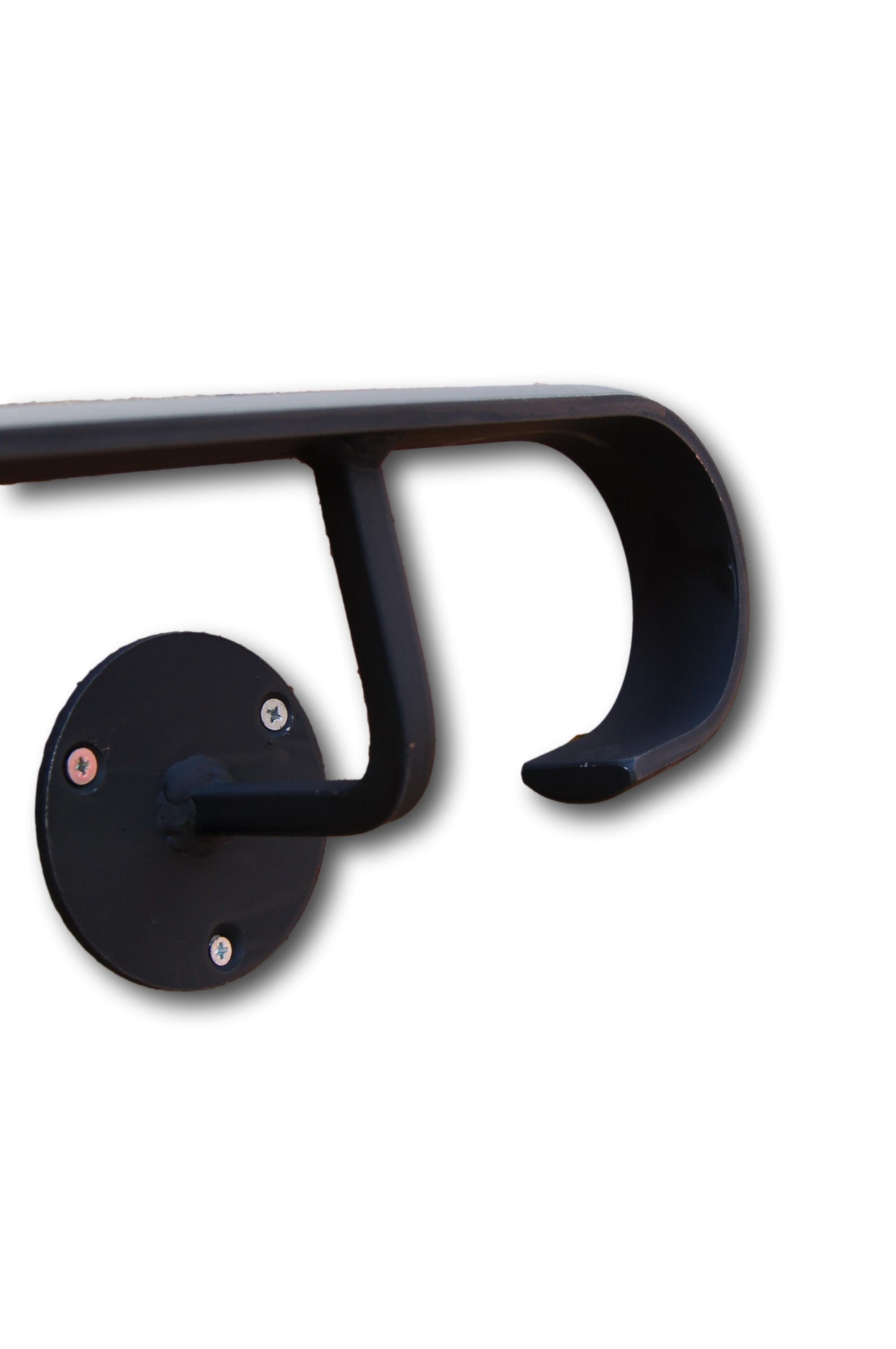 Wrought Iron Metal Wall Mounted Handrail Railing - Ozias - 2.2m - 5.6m ...