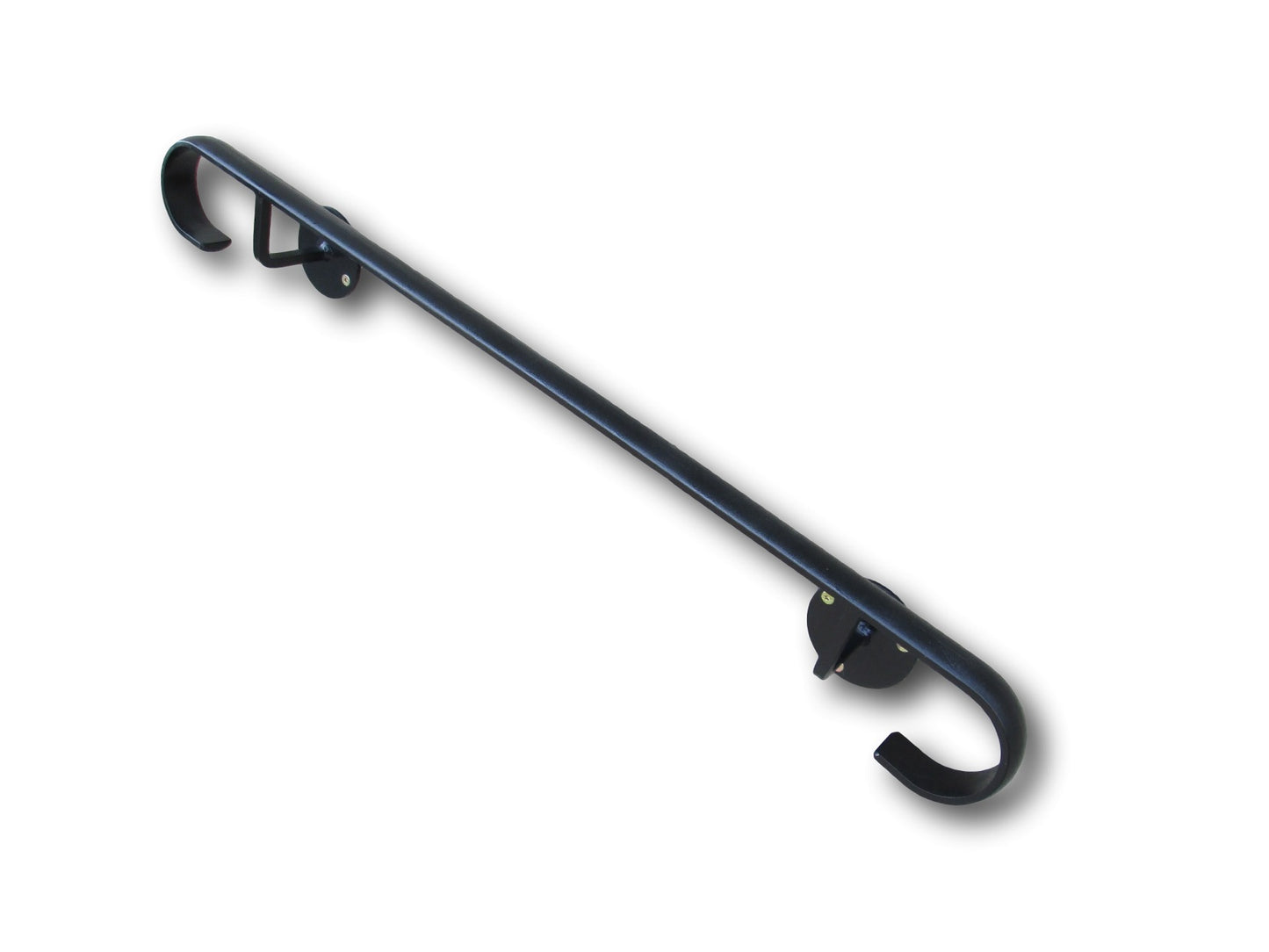 Wrought Iron Metal Wall Mounted Handrail Railing - Ozias - 1.5m - 2.1m