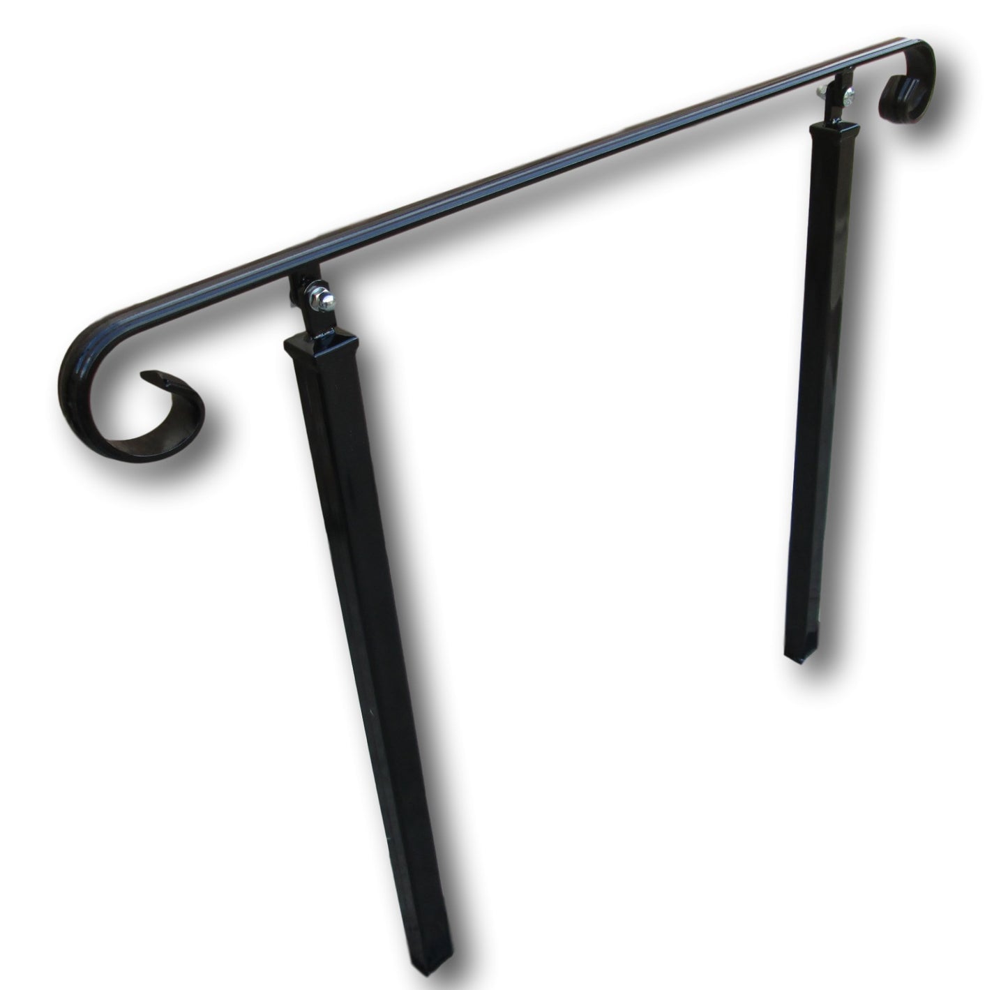 Wrought Iron Style Metal Handrail on Two Concrete in Posts - Amon - 1m-2.4m