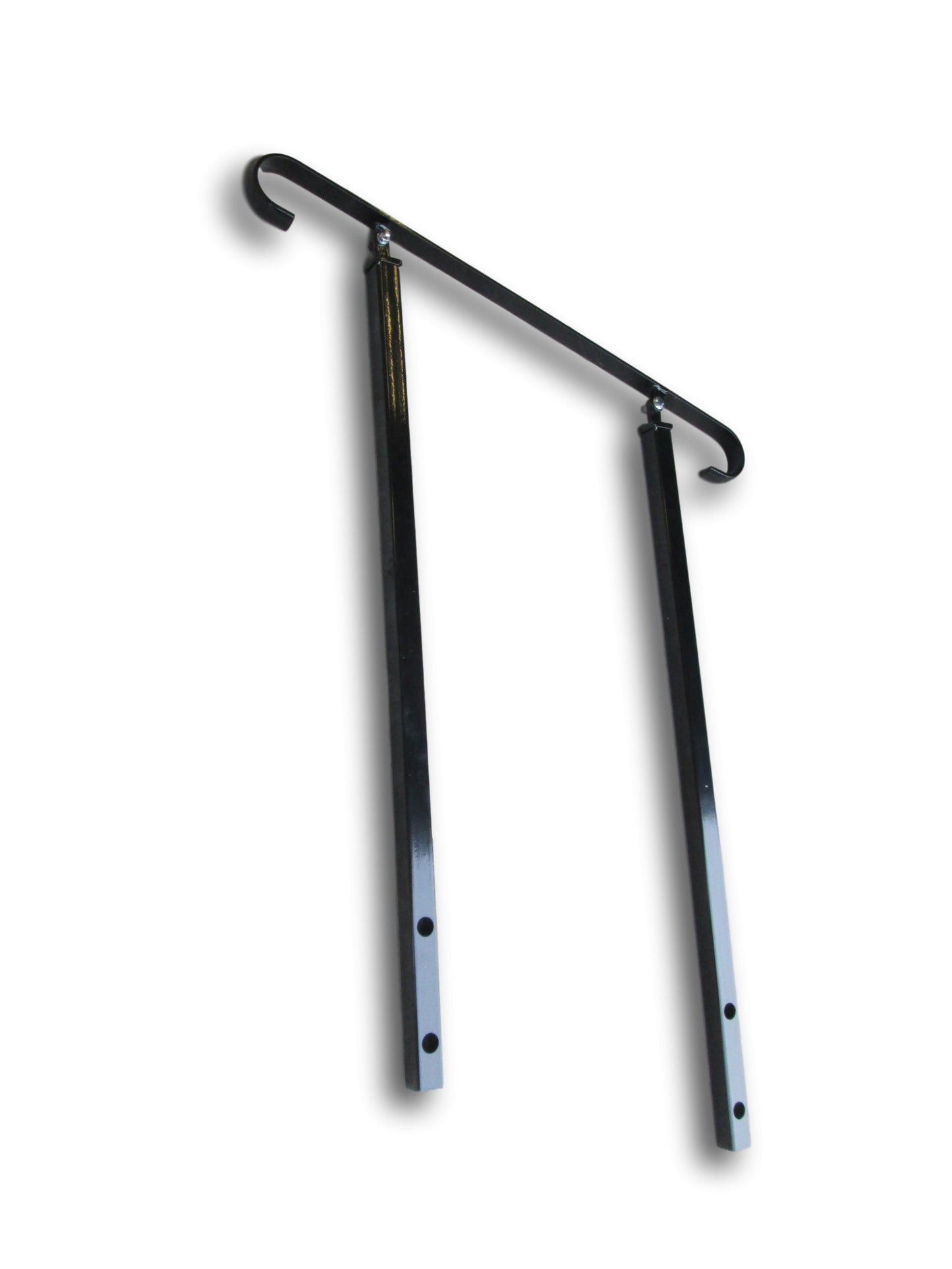 Wrought Iron Metal Handrail on Three Side Bolt Posts - Plain bar - 2.6m - 4m