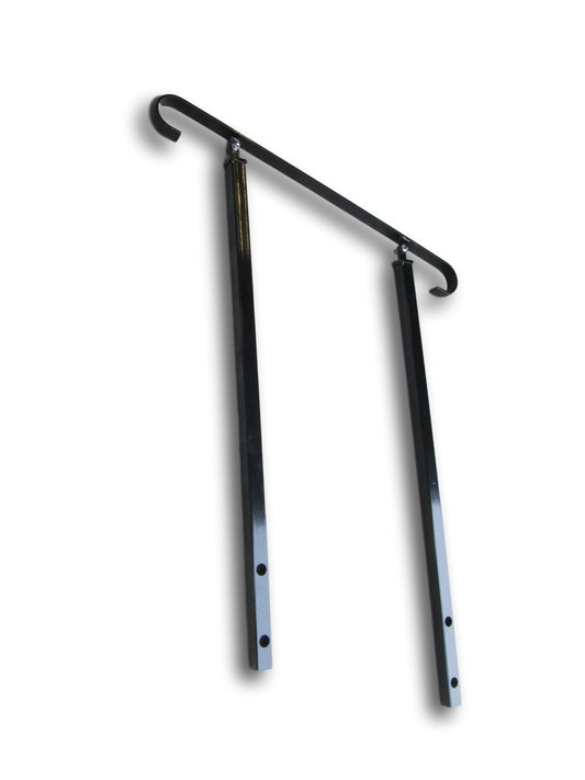 Wrought Iron Metal Handrail on Three Side Bolt Posts - Ozias - 2.6m - 4m